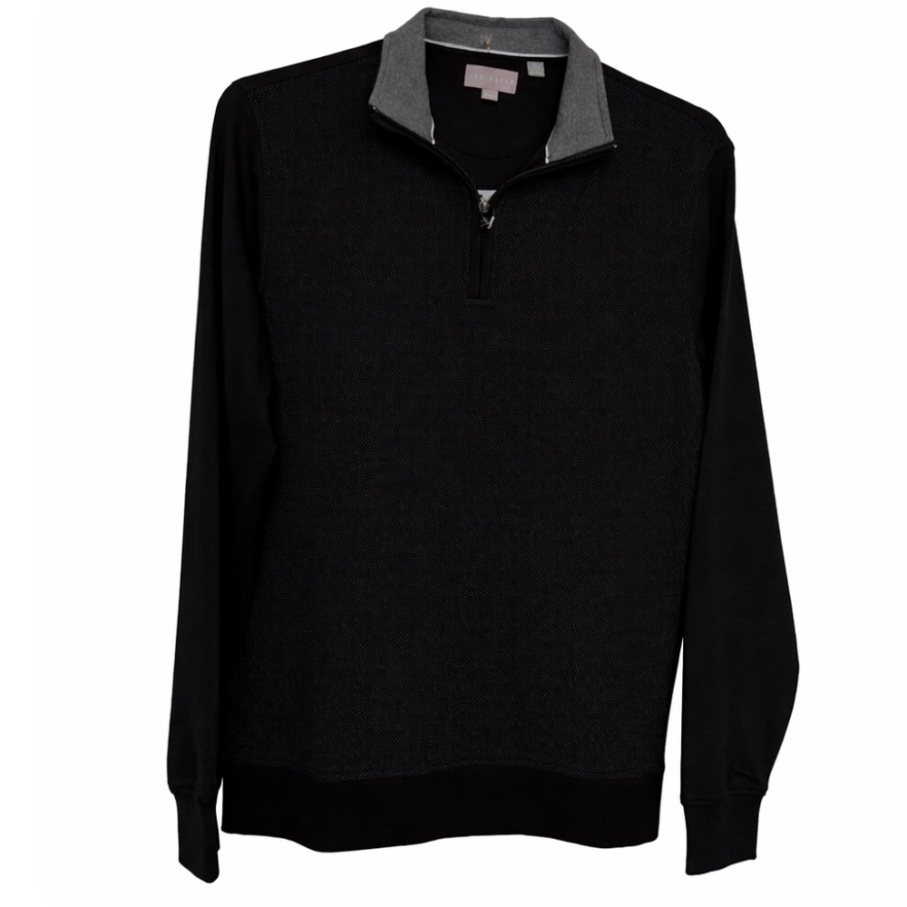 Ted‎ Baker Quarter Zip Men's Textured Pullover NWT Size S
